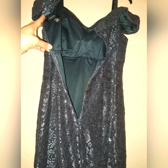 Mermaid Sparkling/ flattering Lace Cocktail Dress. - Picture 7 of 12